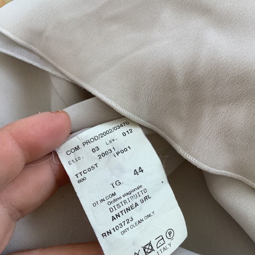 Armani Collezioni silk blouse Small pastel gray like new