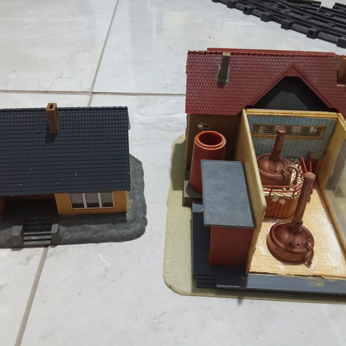 Faller H0 buildings lot of 3 for diorama, brewery and industrial