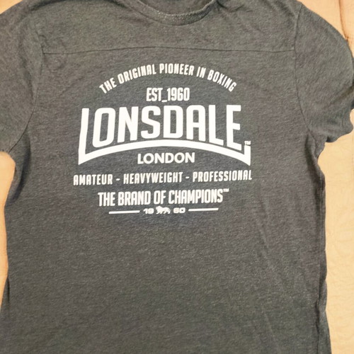 Lonsdale t-shirt size L used, gray