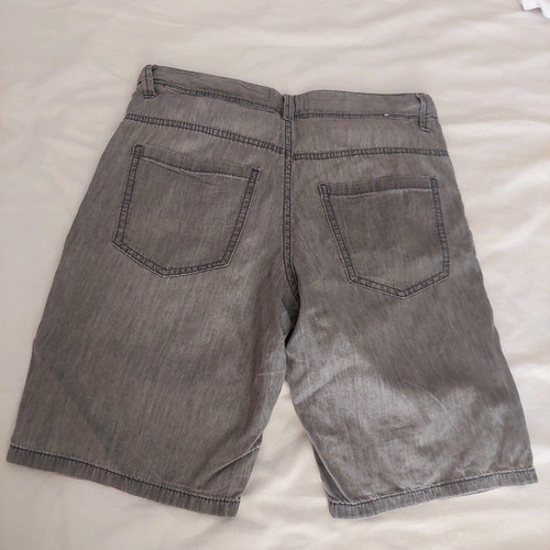 Benetton denim bermuda shorts for boy 10-11 years like new, grey