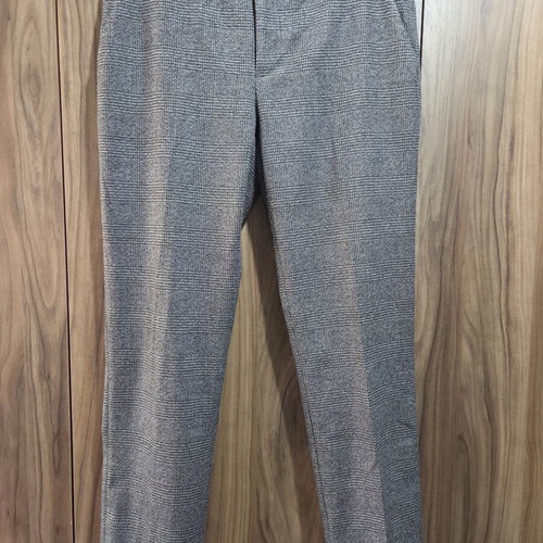 Zara gray checkered fabric pants like new, size M 38