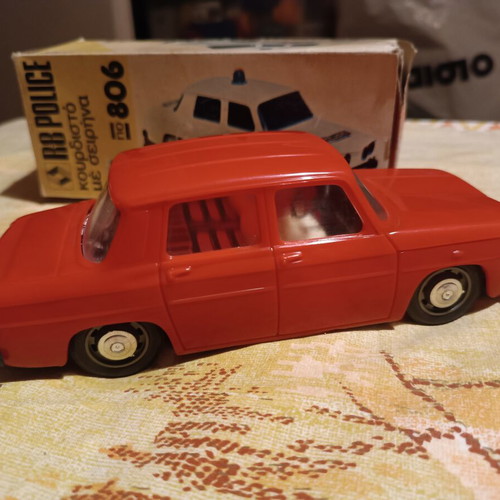 Renault wind-up toy by Vasileiadis like new, plastic