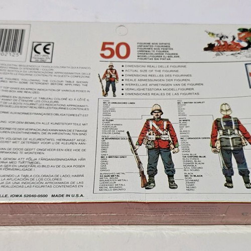 Zulu War British Infantry Soldiers Model Set 1:72 like new, 50 figures