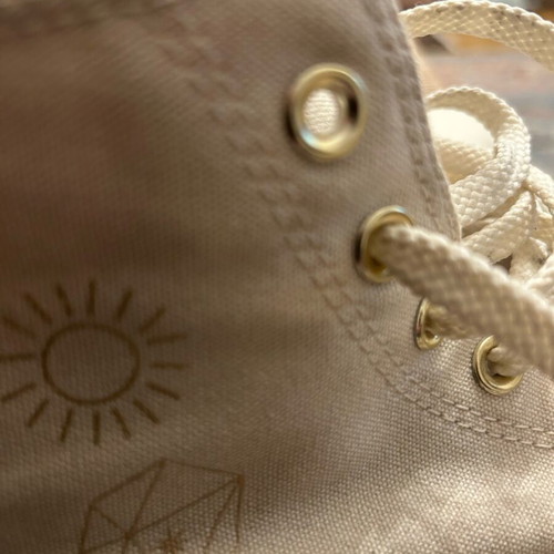 All Star Converse μπεζ μποτάκι δίπατο 37 σαν καινούργιο
