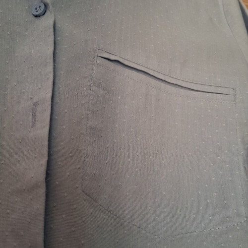 Marks & Spencer shirt like new, light blue with white polka dots