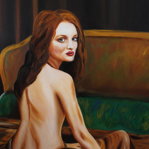 Original oil painting "The Last Time" on canvas like new