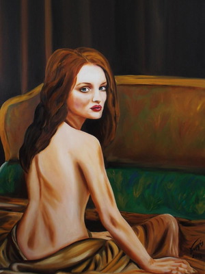 Original oil painting "The Last Time" on canvas like new