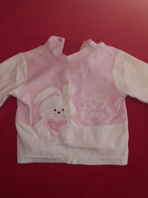Μπλούζα fleece μεταχειρισμένη, για 3 μηνών μωρό