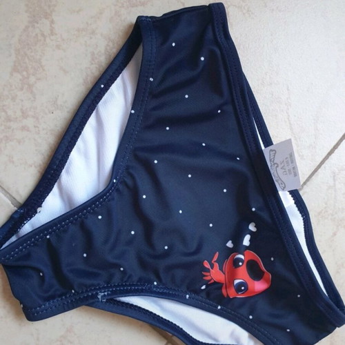 Miraculous Lady Bug swimsuit 104 cm new Disney blue red
