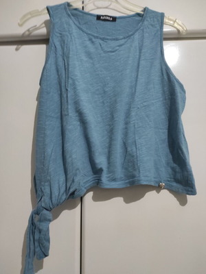 Γυναικεία αμάνικη μπλούζα Paranoia S σαν καινούργιο, μπλε