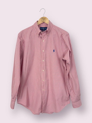 Πουκάμισο Ralph Lauren Pink Striped Classic Fit μέγεθος M μεταχειρισμένο