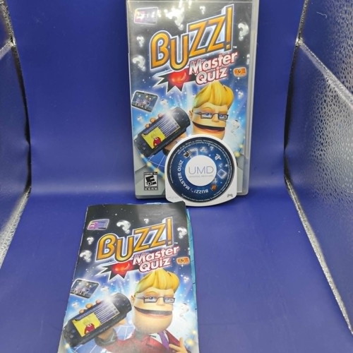Buzz! Master Quiz PSP game like new, complete with case and manual