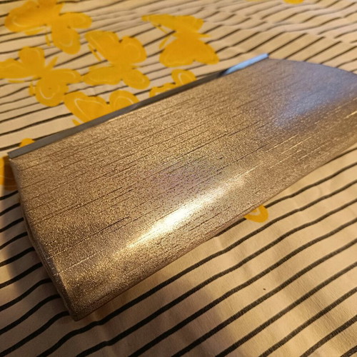 Clutch bag like new, silver
