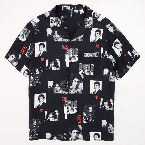 H&M Divided Scarface men's shirt short sleeve used, size M