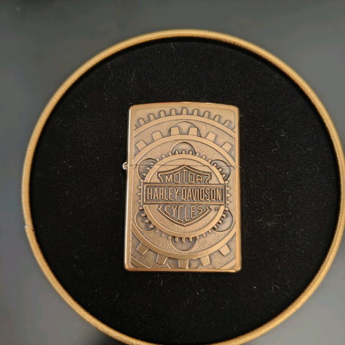 Zippo Harley Davidson Gear Brass 1997 new collectible lighter