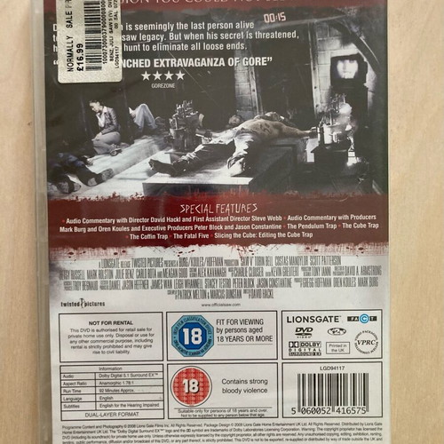 Saw 5 Extreme Edition DVD new, horror