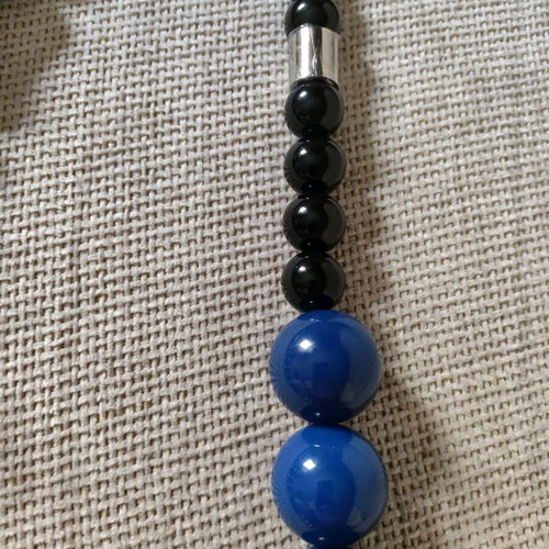 D&G necklace with steel and ceramic balls in new condition