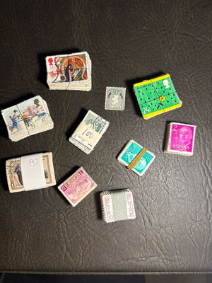 Stamp collection new, 10 bundles from Spain, Ireland, Iceland