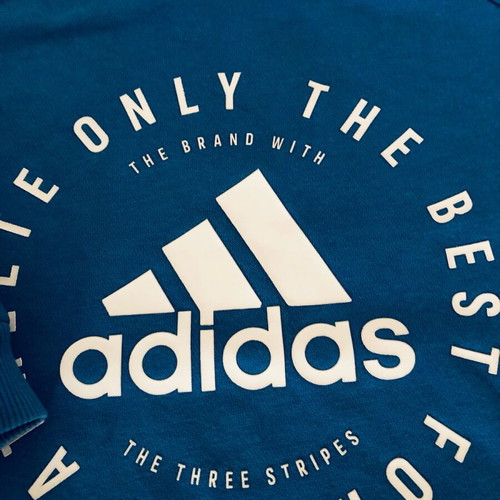 Adidas sweatshirt for 3-year-old boy used, blue, size 98 cm