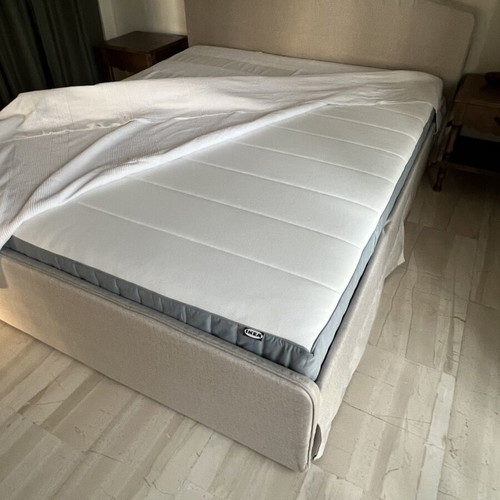 Ramnefjall Bed with VesteroY Mattress and Slats, New, 160x200