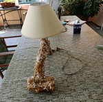 Table lamp handmade unique