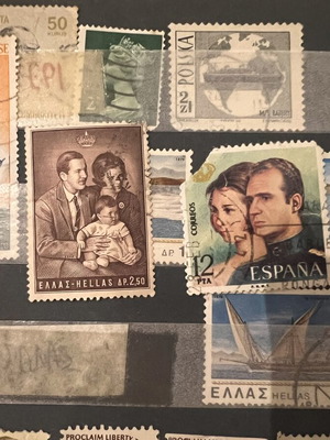 Stamp collection album with Greek and foreign stamps, 20th century