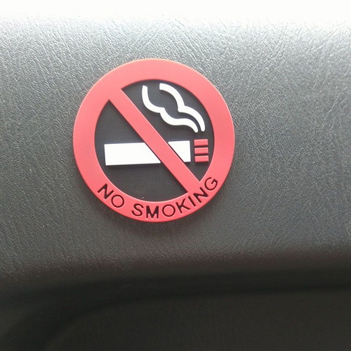No Smoking Car Sticker new, adhesive for vehicle