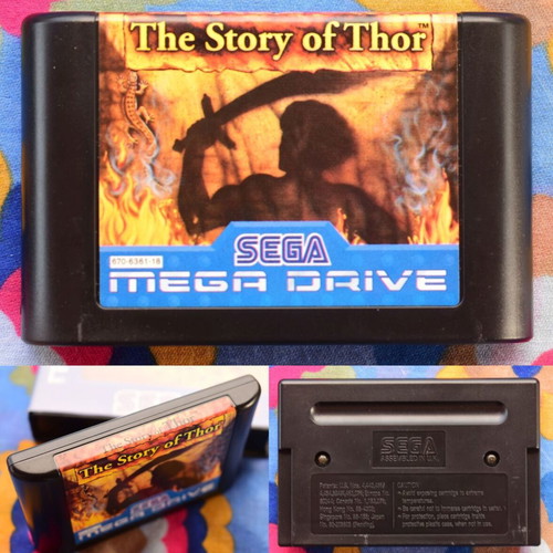 The Story of Thor Sega Mega Drive game like new, Action RPG