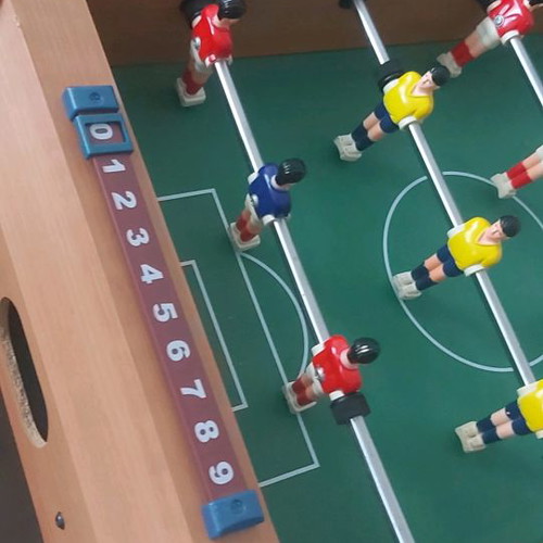 Wooden table football new and unused