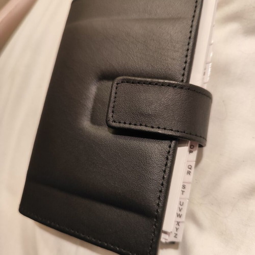 TCM Pocket Personal Organiser Genuine Leather new, 10.5x14.5cm
