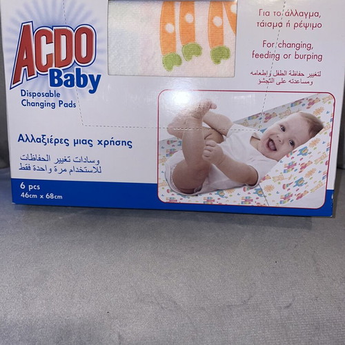Baby set with MAM pacifiers and Acdo disposable changing pads