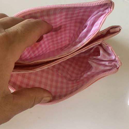 Hallmark double-compartment toiletry bag like new, pink