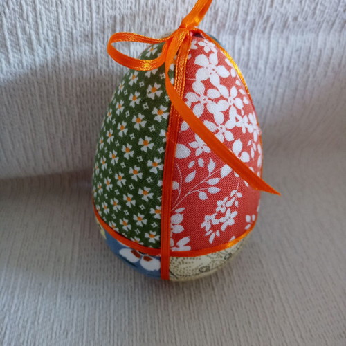 Decorative egg mix and match used, green blue orange