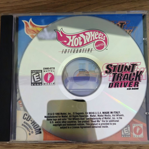 Hot Wheels Stunt Track Driver PC game 1998, complete in box