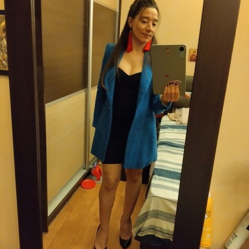 Blue blazer Zara medium size, new without tag