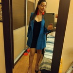 Zara μπλε blazer μέγεθος medium