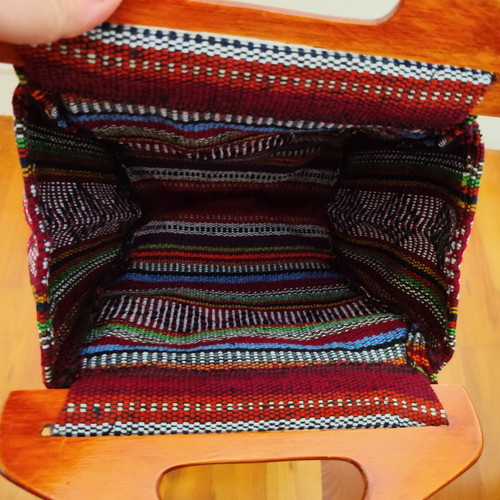Handmade small woven Mexican handbag