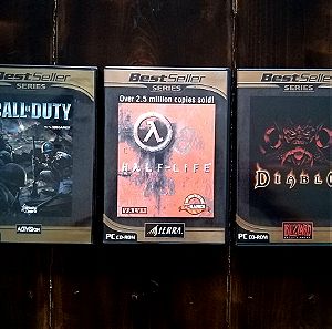 Τρία κλασικά Pc Games πακέτο (Half Life, Call of Duty, Diablo)
