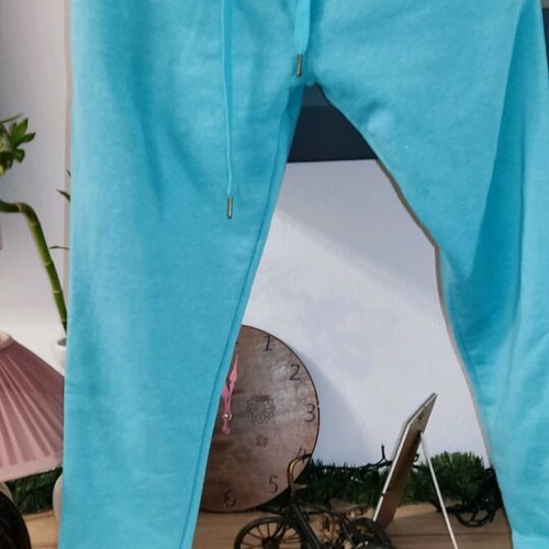 Warm tracksuit with fleece Smart Line turquoise, like new, small