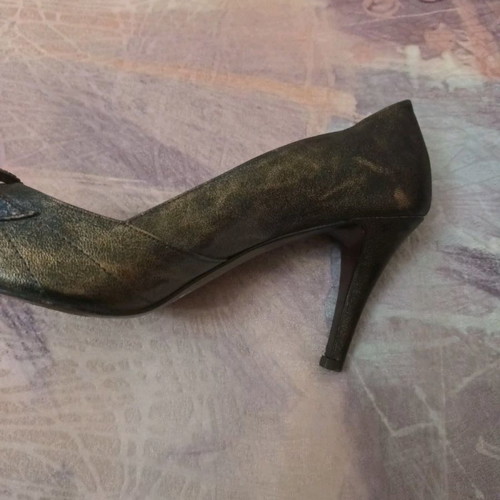 ZORBAS leather pumps used, brown bronze, size 40