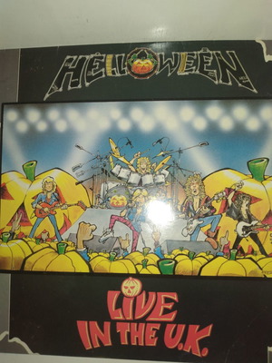 Lp Helloween 1988 Live In UK μεταχειρισμένο, metal