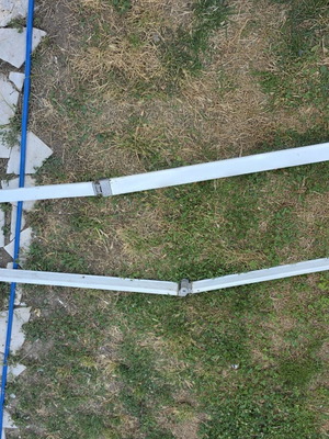 Aluminum balcony awning arms, like new, set of 2