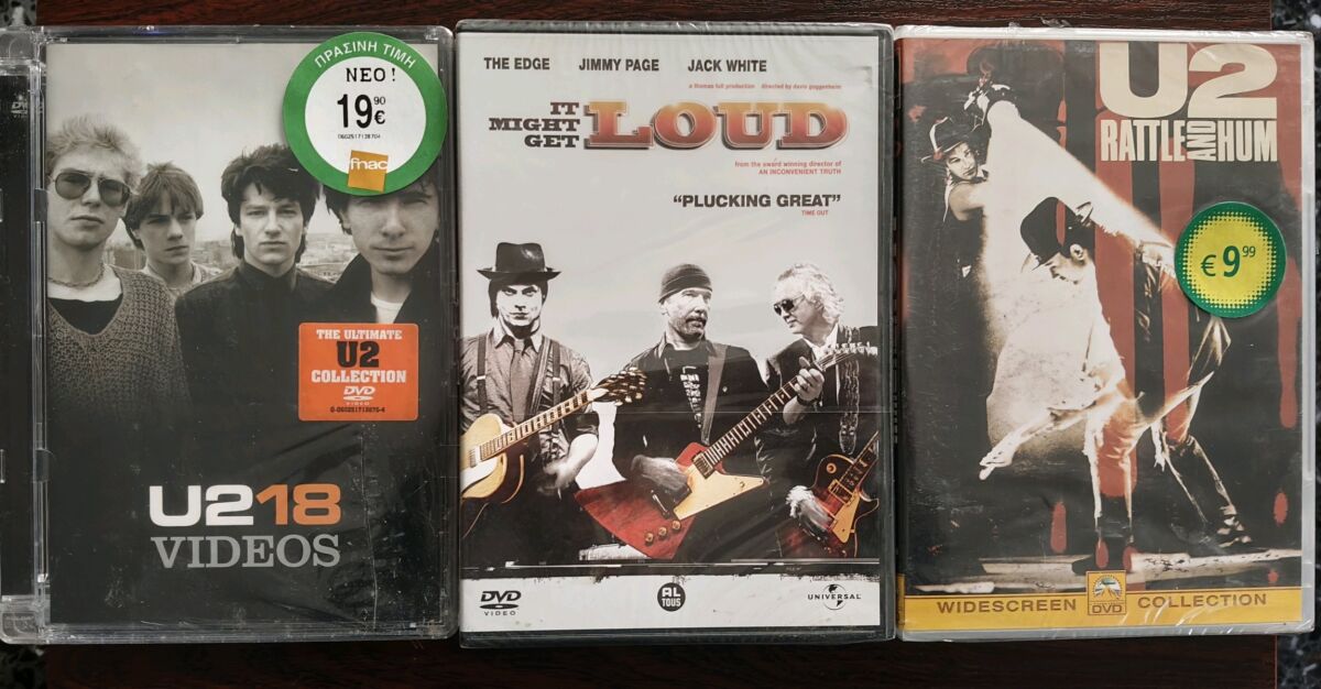 U2 CD and DVD collection new, sealed 1… - € 25,00 - Vendora.cy