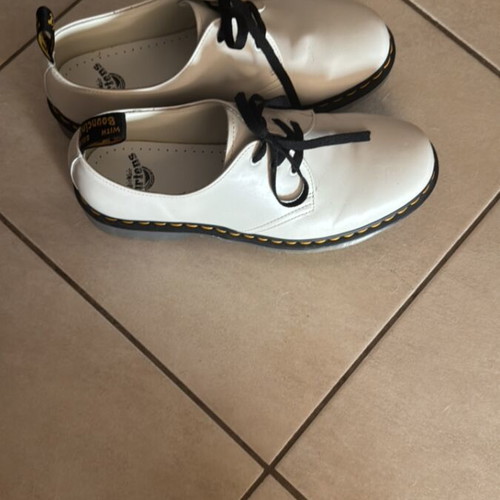 Dr Martens shoes, size 42, white, worn twice