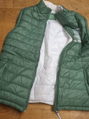 Alouette sleeveless green jacket for boys, like new, size 16 years