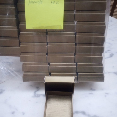 Bronze Jewelry Boxes Set of 50, 6×6 cm, new