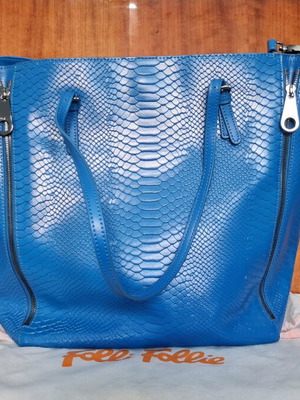 Folli Follie leather shoulder bag new, blue