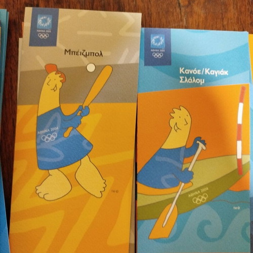 Collectible box with brochures for 2004 Olympic Games sports like new