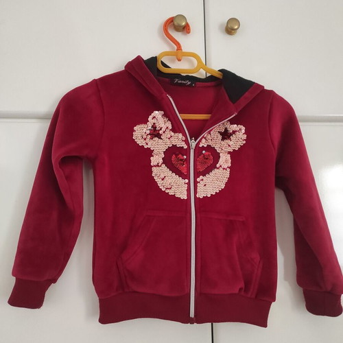 Girls' Vanity cardigan size 8 used, red