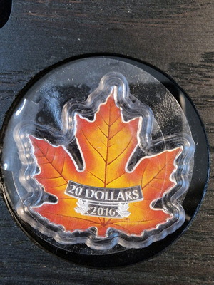 Canada 1 oz Fine Silver Coin new with wooden case